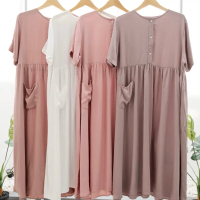 HOME DRESS PENDEK POLOS