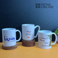 SABLON CUSTOM GAMBAR, Gelas MUG Coating Import SNI || Tanpa Kemasan