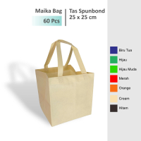 (60 Pcs) Tas Hajatan Untukk Box 25x25 cm / Tas Box Nasi / Tas Spunbond