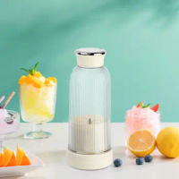 Portable Blender Juicer Cup 400 ml Ice Blender Mixer Personal Size Blenders for Shakes and Smoothies Sports Picnic Birthday Gift