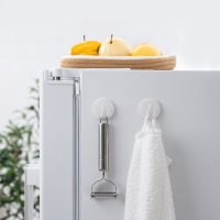 冰箱磁鐵掛鉤免打孔強力鉤子廚房掛勾小鉤置物圓形2個裝磁吸掛鉤