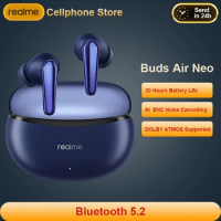 realme Buds Air 3 Neo Earphone 30 Hours Use Time Bluetooth 5.2 AI ENC Call Noise Cancellation Latency IPX5 Waterproof Handset