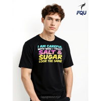 FQU I Am Careful With Who I Trust Design T-shirt Cyberpunk Holiday gifts for Family Men's T-Shirt
