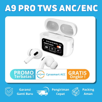A9 PRO ANC TWS Earphone Headset Bluetooth V5.4 Smart Screen Headphone Wireless