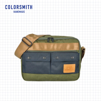 【COLORSMITH】CR．雙層側背包．CR1074-A-OG-L(台灣原創品包包品牌)