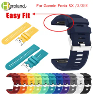 26mm Replacement Silicone Quick Release WristBand Strap For Garmin Fenix 6X 7X 5X Fenix 3 3 HR / 6xpro 5XPlus Watchband Easyfit