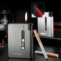 Automatic Pop-up Cigarette Box Cigarette Case Moisture-proof Case Cigarette Holder Case Smoking Gadget For Men Gifts