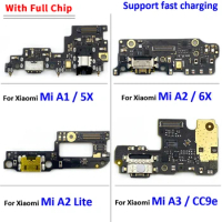 NEW For Xiaomi Redmi 6 Pro / Mi A2 Lite A1 5X A2 6X A3 CC9e USB Charger Connector Charging Port Microphone Flex Cable Parts