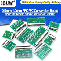 [LOD  TTDXS 540] FPC FFC 0.5MM 1.0MM Pitch Conversion board DIY PCB 6P~60P 6 8 10 20 24 26 30 34 40 