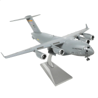 Kit Model Kapal Terbang Diecast, 1 / 200 C-17 Globemaster III, dengan Pendirian, Pengangkutan Pelabu