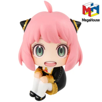 Megahouse Look Up Spy Family Anya Forger Collectible Anime Figure Model Toys Desktop Ornaments Gift for Fans