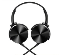 MDR-XB450頭戴式耳機 帶咪重低音立體聲手機耳機（黑色）