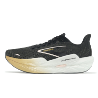 Brooks 競速跑鞋 Hyperion Max 2 女鞋 黑 白 金 輕量 回彈 厚底 運動鞋  1204231B098
