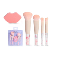 ️ของแท้·ส่งด่วน·ถูก️Nee Cara Pearl 4 Peice Brush Set & Powder Puff #N804 : neecara นีคาร่า เซ็ต แปรง