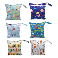 Washable Cartoon Pattern Baby Diaper Bag Newborn Stroller Hanging Sundry Trash Organizer Bag