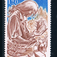 1Pcs/Set New Monaco Post Stamp 1976 Swift Novel Greenford Travels Sculpture Stamps MNH