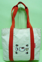 【震撼精品百貨】Hello Kitty 凱蒂貓 手提袋肩背包 環保草莓  震撼日式精品百貨