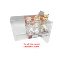 100PCS PET Clear transparent protective box For amiibo Mar-io wedding use Display collection box