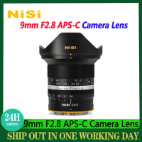 NISI 9mm F2.8 ASPH Ultra Camera Lens APS-C Wide Angle MF Prime Lens For Nikon Z Fuji X Sony E Canon RF M4/3 Mount Cameras