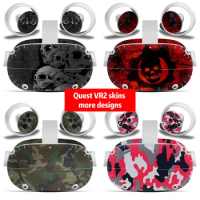 Skull and design for Oculus Quest 2 VR Sticker Headset skin Decals Protective PVC Skin for Oculus Quest 2 VR skin sticker