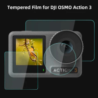 For DJI Osmo Action 3 Tempered Film Screen Protector Lens Protective Glass Dustproof for Action 3 Camera Accessories