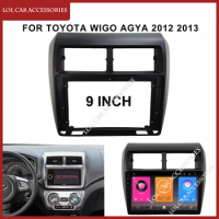 9 Inch For Toyota Wigo Agya 2012 2013 Car Radio Android MP5 Player Panel Casing Frame 2Din Head Unit Fascia Stereo Dash Cover