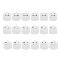 18 Pieces Solar Tea Light Candles Flameless Outdoor LED Waterproof Tealight Rechargeable Candles (1.5 X 1.4 Inch)