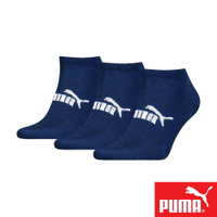 PUMA 經典加厚毛巾底運動短襪3雙裝 620635深藍