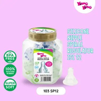 YOUNG YOUNG GROSIR Produk Baby Dot Silicone Nipple & Botol Susu 1 Toples isi 12 Spiral L (1 LUSIN)