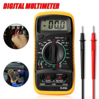 Portable Electrical Digital Multimeter Backlight AC DC Ammeter Voltmeter Ohm Tester Meter Handheld LCD Voltmeter Volt