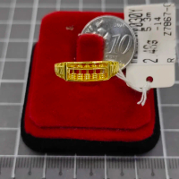 Emas 916,Cincin Sempoa L5 Rlx Rlxx 0.53cm Design:7867<Z030Y>916CA(YT)-Size: 14