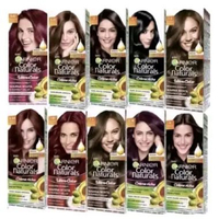 Garnier Color Naturals Creme Riche Nourishing Permanent Hair Color Pewarna Rambut Box 50ml + 50g + 5