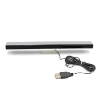 1pcs Wii Sensor Bar Wired Receivers IR Signal Ray USB Plug Replacement for Nitendo Remote High Quality