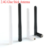 2.4GHz 3DBI 2.4G Antenna RP-SMA For Bluetooty IEEE WLAN/WiMAX/MIMO Omni WIFI Antenna Male Female Wireless Router Connector White