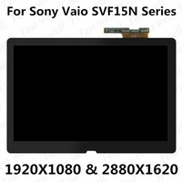 15.6 inch 2880*1620 for Sony Vaio SVF15N SVF15N1B4E LCD touch screen VVX16T020G00 LAPTOP LCD Screen Digital Converter assembly