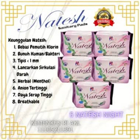 Natesh Pembalut ( Paket Hemat ) Pantyliner Day Night Extra Long Original 5 Natesh Night