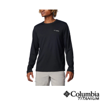 【Columbia 哥倫比亞】男款-鈦 Summit Valley超防曬UPF50快排長袖上衣-黑色(UAE81790BK/IS)