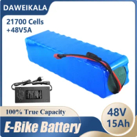 Daweikala 48V 15AH 21700 13S3P High power 1500W Electric Bike Battery E-bike Battery 48V15ah Lithium Battery with 30A BMS