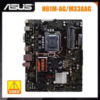 ASUS H61M-AG/M33AAG/DP_MB Motherboard Intel H61 chipset CPU Support Intel Core i5 Processor LGA 1155 slot DDR3 16GB