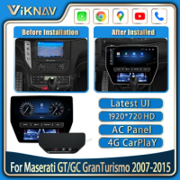 Car Radio For 2007 2008 2009 2010 2011 2012 2013 2014 2015 Maserati GT/GC Gran Turismo Carplay GPS Navigation Player Head Unit