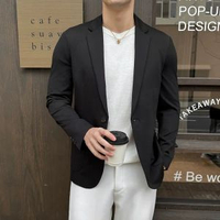 內地直送 - KATARA 男士休閒西服修身純色單西外套上班氣質男西裝