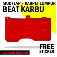 Dozeuscka Mudflap Beat Karbu Karpet Lumpur Anti Retak Bahan Premium Aksesoris Motorcycle