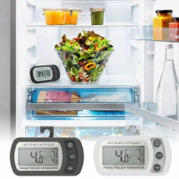 Magnetic LCD Display Refrigerator Gauge Hanging Temperature Meter Fridge Kitchen Tool Freezer Thermometer