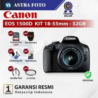 CANON EOS 1500D KIT 18-55mm IS II / CANON 1500D KAMERA DSLR RESMI 32GB