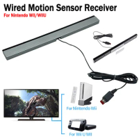 Wired Motion Sensor Receiver Infrared IR Signal Ray USB Plug Wired Motion Sensor Bar for Nintendo Wii Wii U Console Receiver