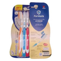 Formula Sikat Gigi Extreme Clean Isi 3, Formula Sikat Gigi Sparkling White Isi 3 Formula Sikat Gigi 