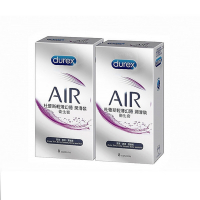【Durex杜蕾斯】AIR輕薄幻隱潤滑裝保險套(8入x2盒)