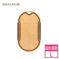 【GOLD LIFE】高密度不吸水木纖維砧板設計師款-L