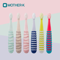 韓國 Mother-K 嬰幼兒第一階段牙刷 牙刷（第一階/第二階）（六色可選）