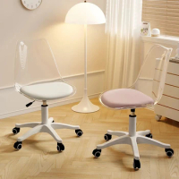 Computer Modern Transparent Swivel Chair Makeup Chair Gaming Study Anchor Chairs Living Room Bedroom Office Chair Desk Stool